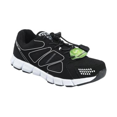 910 Kids Men Kaza KID Running Shoes ... Hitam Putih [11300241010]