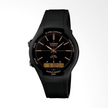 CASIO Analog Digital Jam Tangan Pria - Black [AW-90H-9E] Hitam