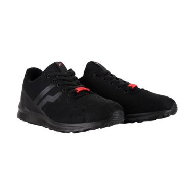 Piero Sepatu Lari Pria - All Black [ P20350 VX9]