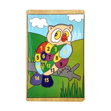 Mainan Kayu Pintar Burung Hantu Puzzle