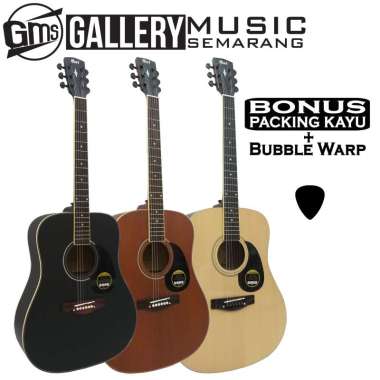 Gitar Akustik Elektrik Cort Custom PAKET AKUSTIK MURAH Natural