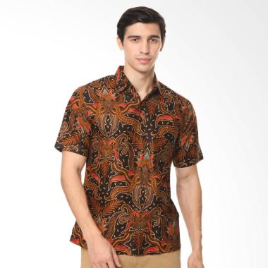 Batik Agrapana Print Damianto Kemeja Batik Pria - Coklat