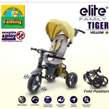 Sepeda Roda Tiga Anak dari Family Elite - Tiger Kuning