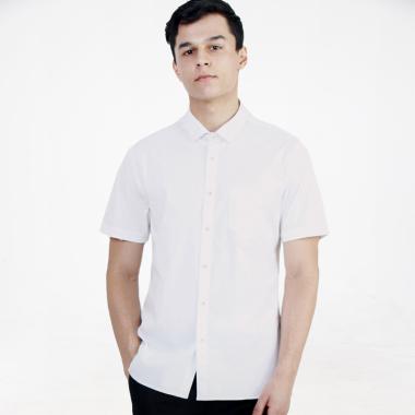 Manzone Grayson Kemeja Pria - White