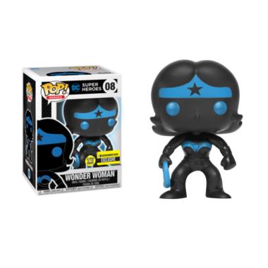 Funko POP! DC Comics Wonder Woman Silhouette Glow in the Dark #8 Mainan Vinyl