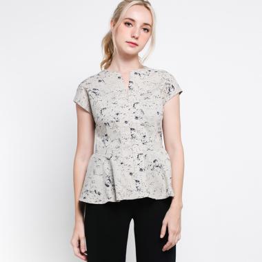 Vesperine Shingen Blouse BB1062IF Sand Blouse Wanita