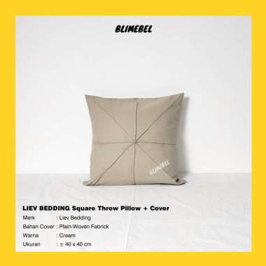 BLYTHE Square Throw Pillow + Cover Size 40x40 cm / Bantal Sofa +Sarung Cover Only