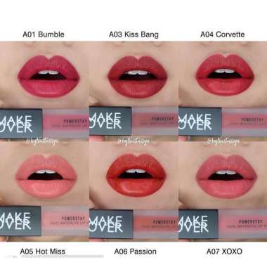 Make Over Powerstay Vivid Waterlite Lip Stain - XOXO - Lipstik Matte Best Seller - Lipstik Stain Dib
