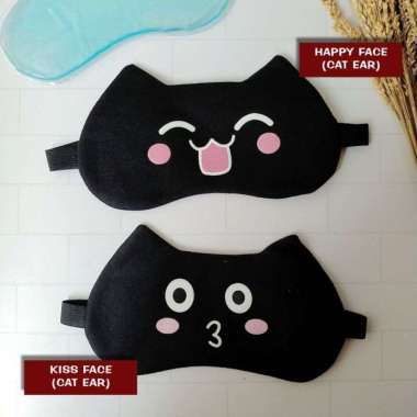 Masker Mata Gel - Cooling Gel Sleeping Eye Mask - Fancy Eyes CAT EAR 2