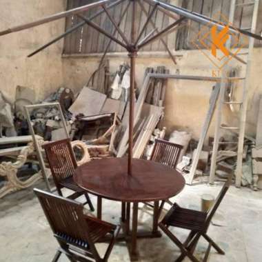 meja payung taman outdoor set