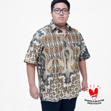 Julien Big Size 16157 Kemeja Batik Lengan Pendek Pria