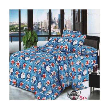 Rosewell Doraemon Kotak Microtex Set Sprei