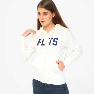 Millenia FHZ 50 Hoodie Zipper Jacket Wanita - White