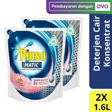 Promo Harga Rinso Detergent Matic Liquid Front Load  1600 ml - Blibli