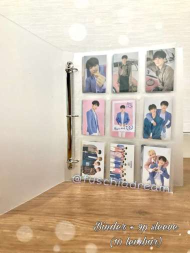 Binder + 9p Sleeve Photocard Polaroid KPOP - Transparan Multicolor