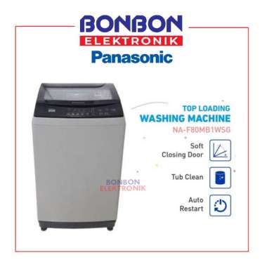Panasonic Mesin Cuci 1 Tabung 8KG NA-F80MB1WSG / NA-F80MB1