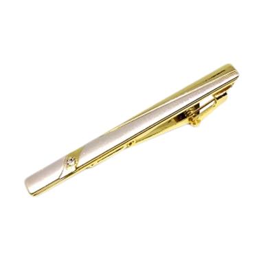 Houseofcuff Pin Tie Gold Silver Bezel 08 Jepit Dasi