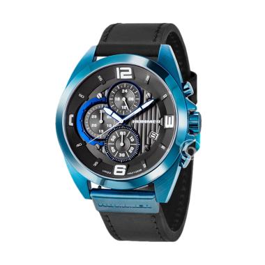 Hummer Chronograph Jam Tangan Pria [HM1005/ Original] Black Blue