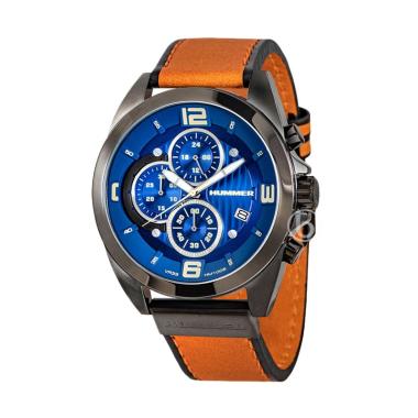 Hummer Chronograph Jam Tangan Pria [HM1005/ Original] Brown Blue