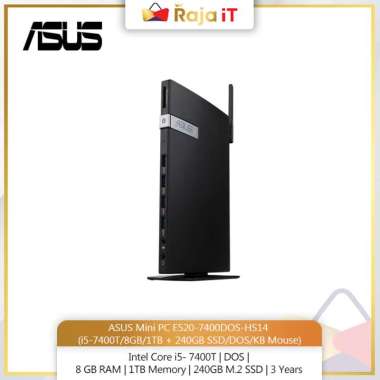 harga ASUS Mini PC E520-7400DOS-HS14 (i5-7400T/8GB/1TB + 240GB SSD/DOS/KB Mouse) Blibli.com