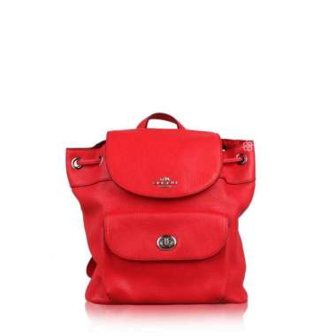 orange coach backpack