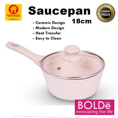 PANCI BOLDE SUPER PAN - PANCI SAUCE PAN + Glass Cover - SAUCEPAN BOLDE