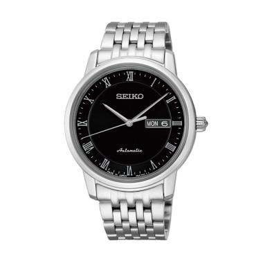 Seiko Presage Men Automatic Sapphire Crystal Stainless Steel Jam Tangan Pria [SRP693J1-691J1] Silver