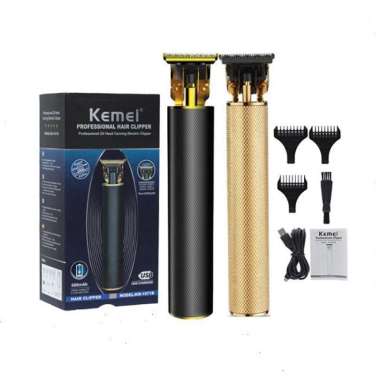 Kemei KM-1971 Professional Trimmer Alat Cukur Rambut Black