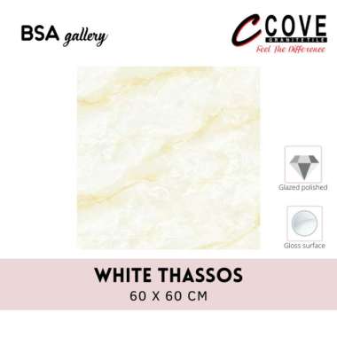 GRANIT COVE 60X60 WHITE THASSOS / GRANITE TILE GLAZED POLISHED
