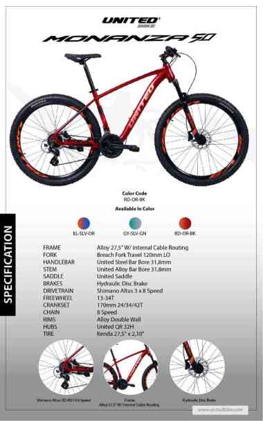 Jual Sepeda Gunung United 275 Terbaru Termurah Blibli Com