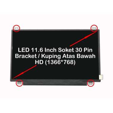 Acer Layar LCD LED Laptop Acer Aspire V5-123 Series LKUN116S0HDAB3A Hitam