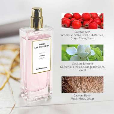 MINISO Parfum Wanita 30ml Lady Perfume EDT Wild Strawberry British Pear Tahan Lama Farfum Wanita - W