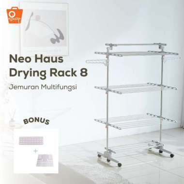 Jemuran Multifungsi Neohaus Drying Rack 8 | Oshop ORIGINAL 100 % Multicolor