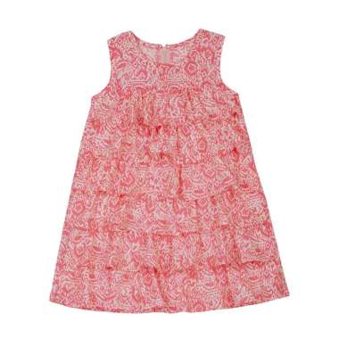 TORIO Sleeveless Dress Peach - Dress Anak Perempuan Pakaian Anak Perempuan 6-7 tahun