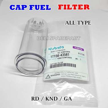 Glass Cap fuel filter glass solar semua type kubota RD KND GA original