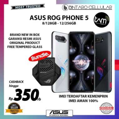 ASUS ROG PHONE 5 Ultimate Pro Basic Dual 5G Garansi Resmi Asus 512GB 256GB 128GB 8/128GB Tam NEW