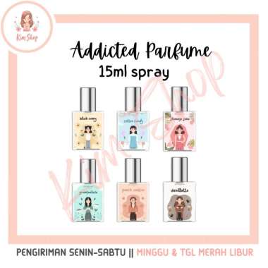 KIM SHOP - GEAMOORE Parfume Addicted Series Parfum Perfume Pewangi Badan Wewangian Spray Roll On 15M