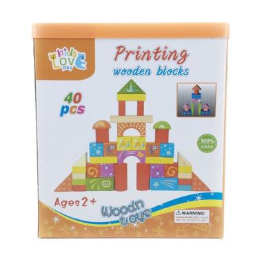 Figoltoys Balok Kayu Wooden Mainan Anak - Block