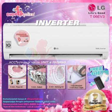 LG T06EV4 AC 1/2 PK Dual Inverter unit + pasang