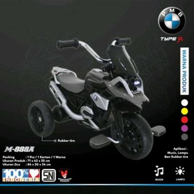 Mainan Anak Sepeda Roda Tiga PMB M888a Model Motor BMW M 888a M-888a