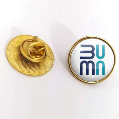 Pin Logo Pin Kementerian BUMN Model Bulat – Bros Logo Bahan Logam [2 pcs]