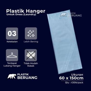 Plastik Laundry Hanger Panda 60x150 03 Plastik Laundry Model Hanger Potong Miring untuk Setelan Jas 
