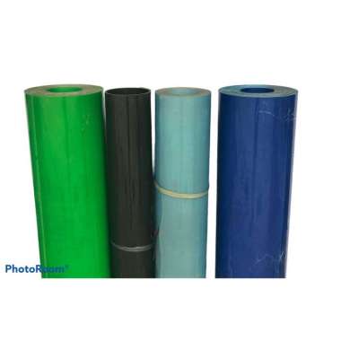 Fiber Plastik Penutup Pagar Warna Polos Meteran Hitam