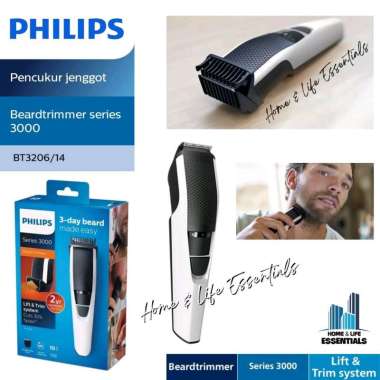 Beardtrimmer Philips BT3206 Pencukur Electric Philips Alat Cukur Kumis Alat Cukur Jenggot Philips