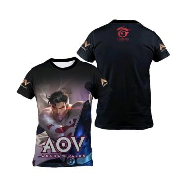 Kaos Urban Custom E-Sport Game Arena Of Valor Jersey Olahraga Unisex [AOV - Az0091] S Black