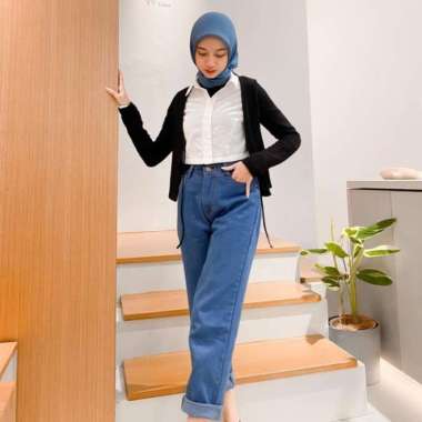 Harga Boyfriend Jeans Snow Black 