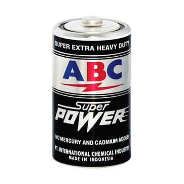 Battery ABC Besar Tipe D Super Power Baterai [1.5V] Hitam