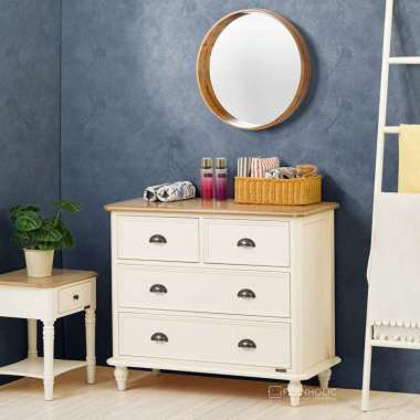 iFURNHOLIC Marsha 4 Drawers - Lemari Laci Susun Klasik - Furniture - ivory Jawa