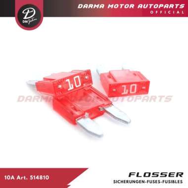 10A 514810 Sekring Sikring Fuse FLOSSER made in Germany
