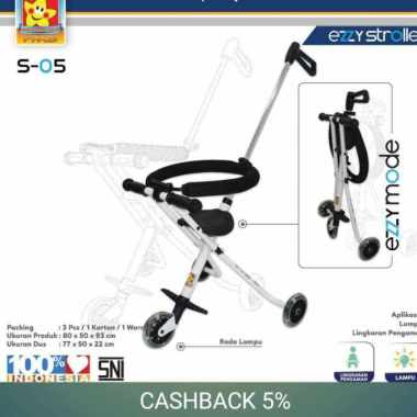 Kursi Dorong Anak Roda Tiga / Ezzy Stroller S05 PMB